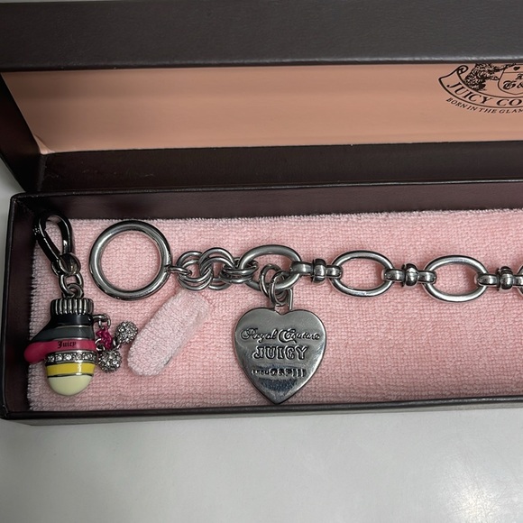 Juicy Couture Silver Charm Bracelet with Colorful Charms - Picture 6 of 7